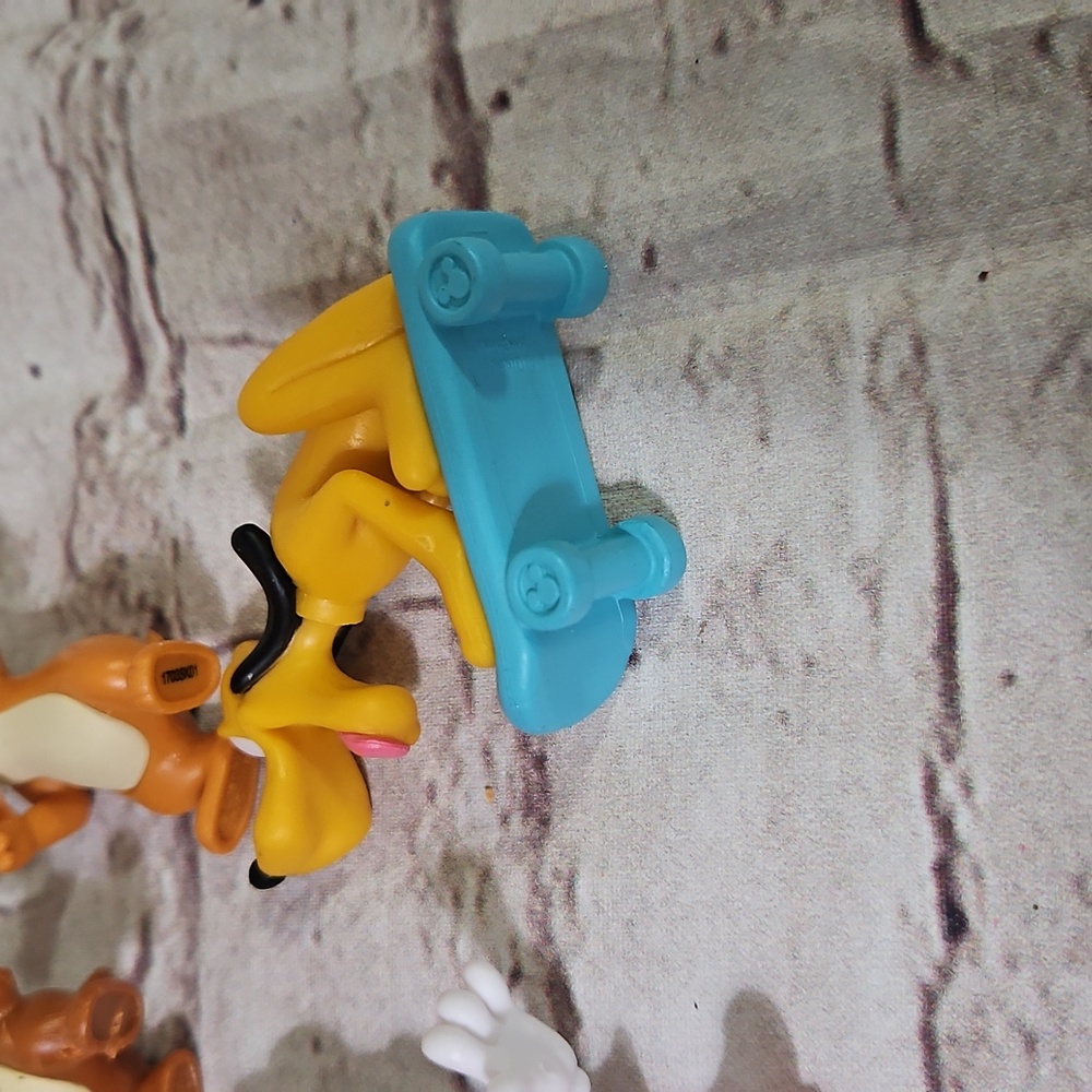 Disney Lot Figures Cake Toppers Mickey Minni Chip Dake Pluto Donald - Picture 5 of 5